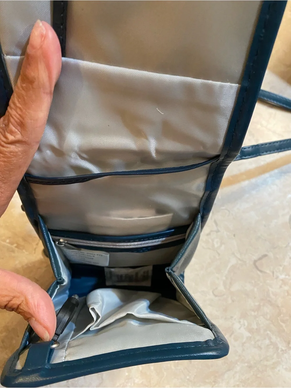 Travelon Dark Teal Crossbody Phone Pouch